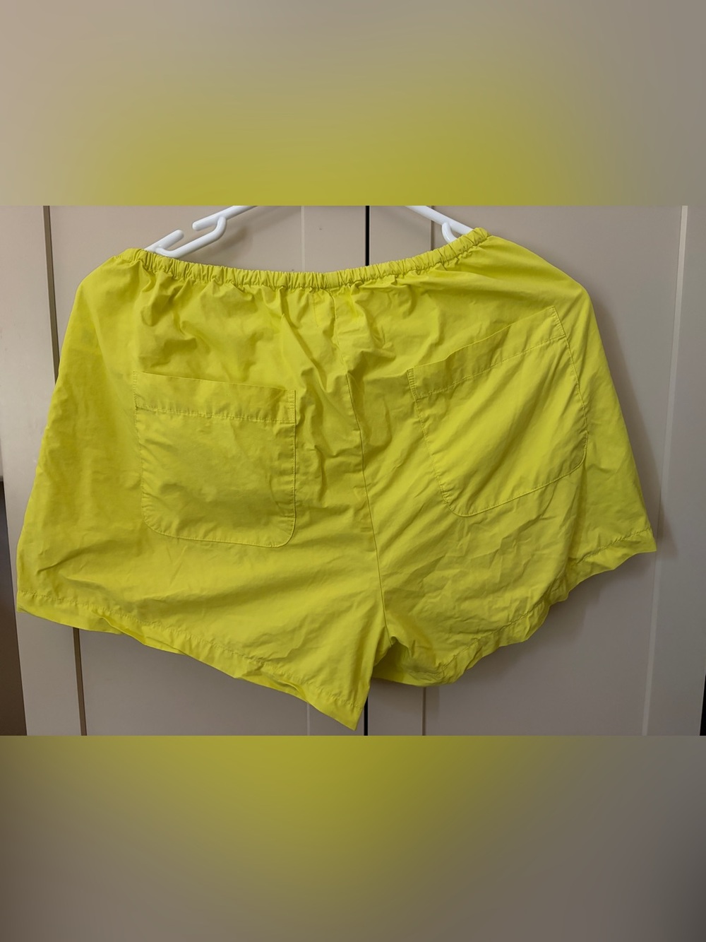 LESET Chartreuse Yellow Kyoto Pocket Shorts S excellent - Picture 5 of 5